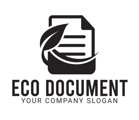 Szablon projektu logo dokumentu ekologicznego