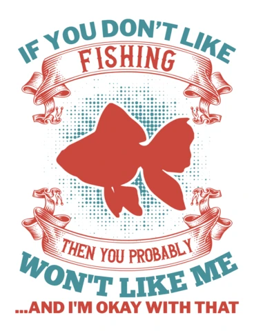 Vintage Fishing Quote Design Template for Customizable Apparel