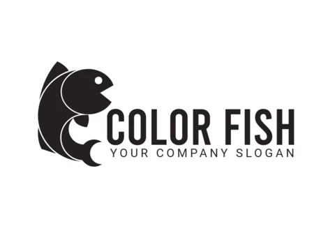 Color Fish Logo Design Template