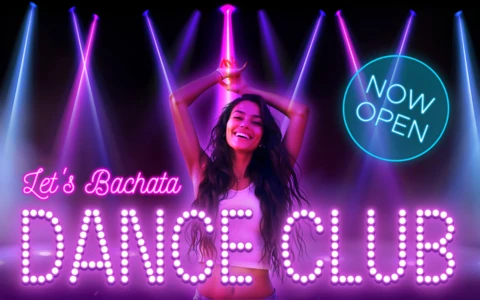 Vibrante bachata dance club opening flyer template