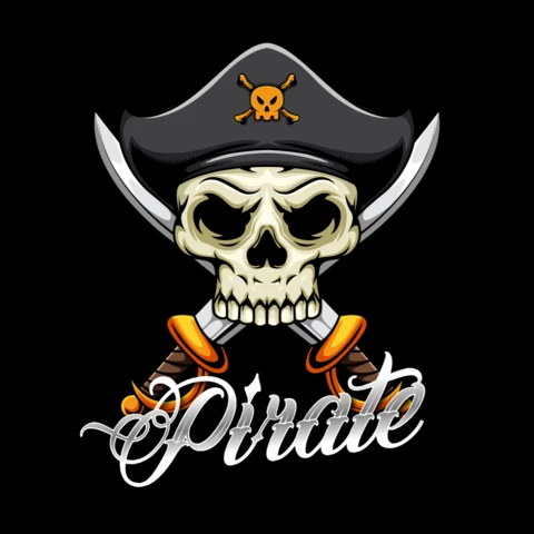 Skull Pirate Mascot Logo Design