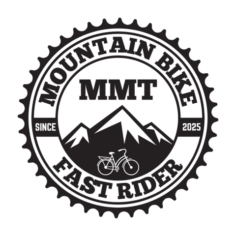 Mountain Bike Fast Rider Logo Design Template