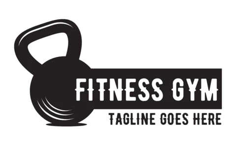 Modèle de conception de logo de centre de remise en forme noir