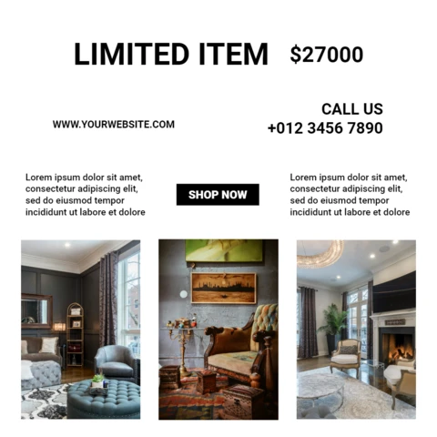 Bright Elegant Marketing Social Media Post Design Template