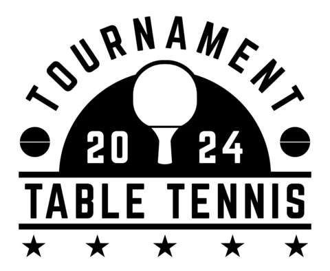 Table Tennis Tournament Logo Design Template