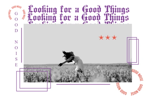 Artistic Template for Inspirational Poster Design Featuring Dynamic Typography and Nature Imagery