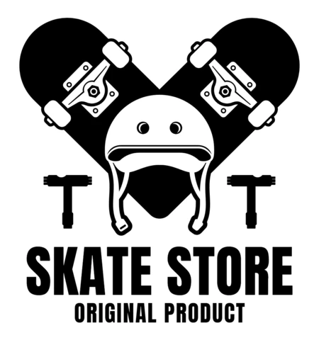 Skateboard Store Logo Design Template