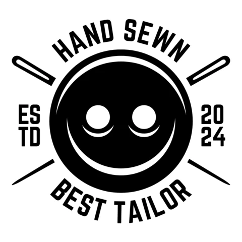 Modello di logo per sarto cucito a mano