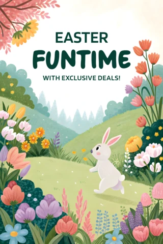 Easter Funtime Floral Design Template for Exclusive Deals