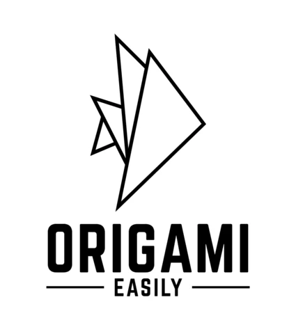 Origami plantilla de diseño de logotipo