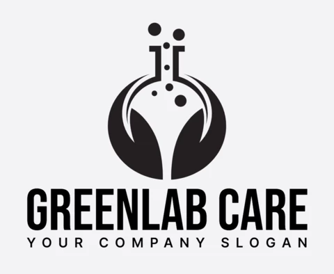 Modèle de logo pour les laboratoires verts