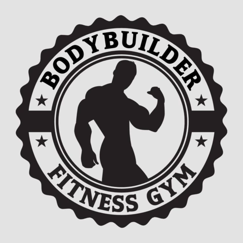 Modelo de design de logotipo de academia de musculação e fitness
