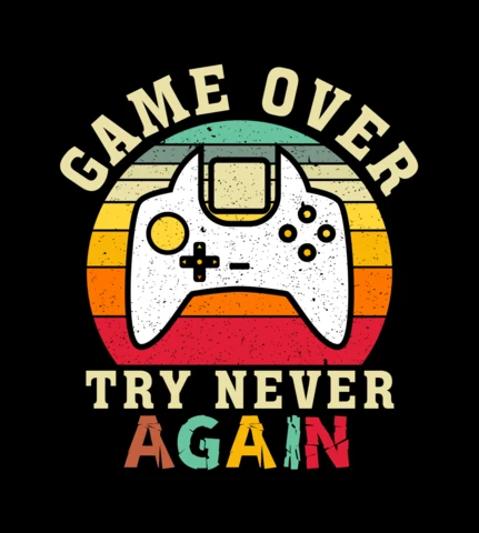 Modèle de t-shirt "Game over control