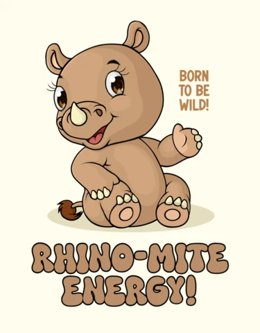 Rhino-Mite Energy Design Template for Kids' Apparel