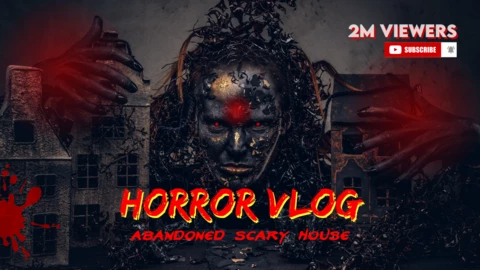 Dark Horror Vlog YouTube Thumbnail