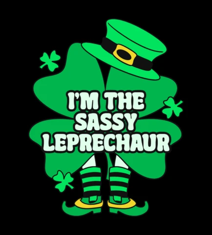 Sassy Leprechaun St. Patrick's Day Design Template