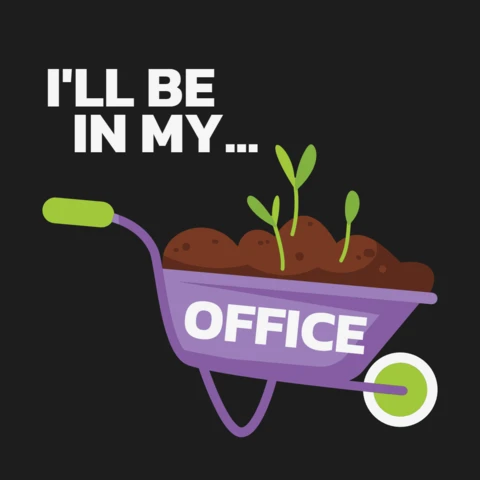 Seré mi plantilla de diseño de camisetas de jardinería de oficina