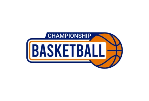 Basketball Tournament Championship Sports Logo Design Template