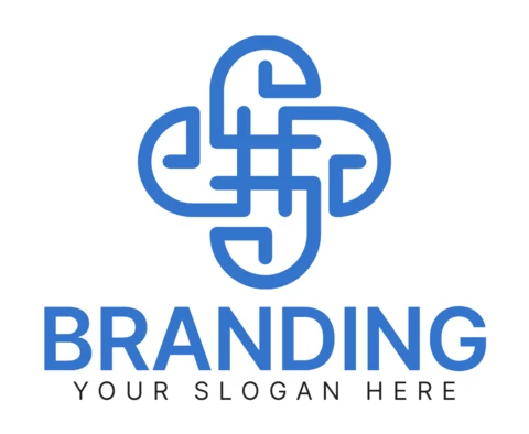 Neue, moderne Logo-Designvorlage mit abstrakter Form