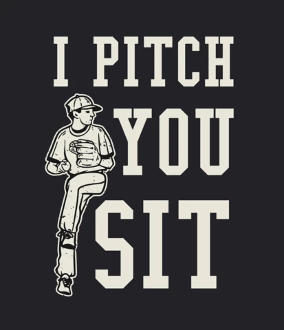 Baseball Pitcher Throwing Baseball Vintage T-shirt Design Template