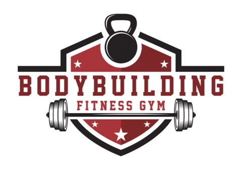 Plantilla de diseño de logotipo de centro de fitness de culturismo