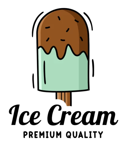Ice Cream Logo Design Template