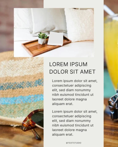 Minimalist Relaxation Vibes Instagram Post Design Template