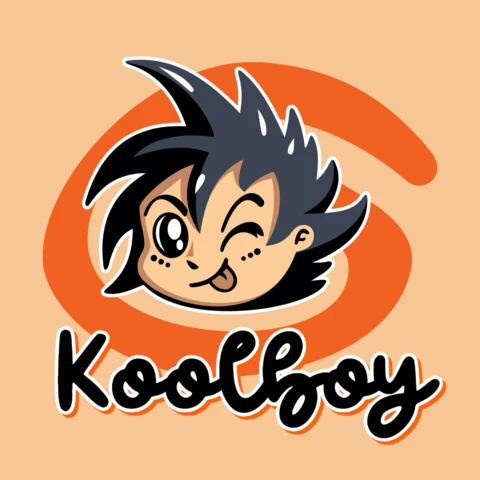 Cool Boy Cartoon T-Shirt Design Template