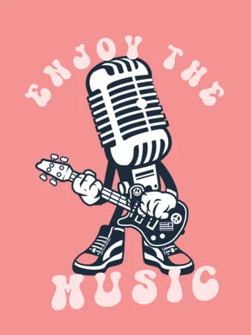 Profitez du modèle de conception de t-shirt musical