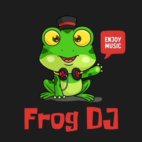Frog DJ Editable Design Template for Music Lovers