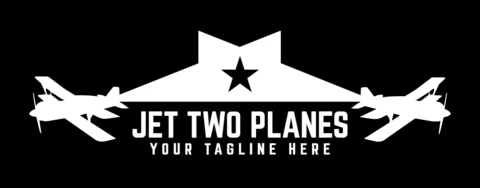 Modèle de logo pour avion à réaction