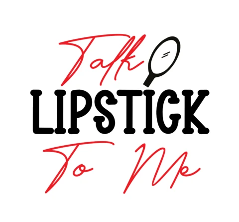 Talk lipstick to me maquillaje plantilla de diseño de camiseta