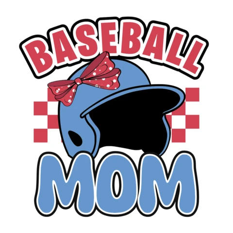 Baseball Mom Bold, Proud & Game Ready With Winning Style T-Shirt Design Template