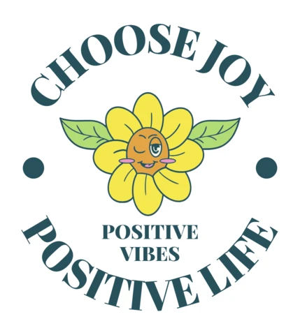 Playful Floral Design Template for Positive Vibes