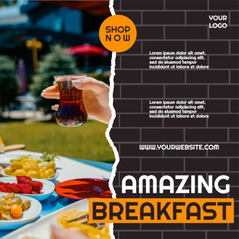 Street Style Marketing Collage Social Media Post Design Template