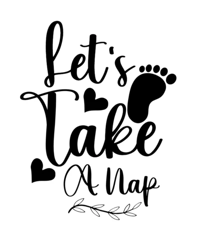 Let's Take A Nap Baby T-Shirt Design Template