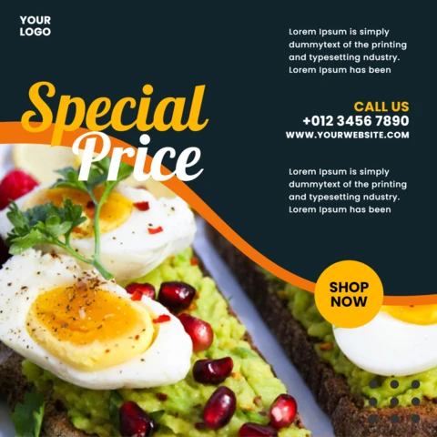 Striking Marketing Social Media Post Design Template