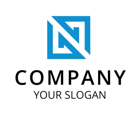 Carta n empresa plantilla de diseño de logotipo