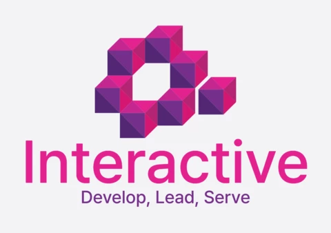 Modèle de logo interactif et coloré