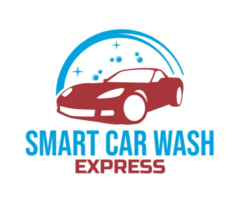 Smart Car Wash Service Logo Design Template