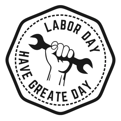 Modelo de design de logotipo do Dia do Trabalho