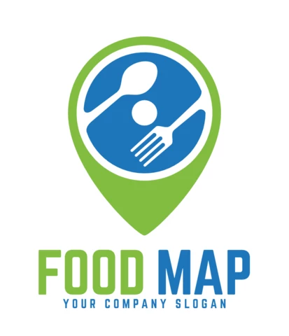 Modèle de conception de logo de carte alimentaire