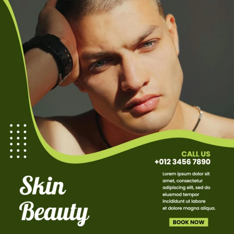Amazing Beauty and Spa Advertising Social Media Post Design Template