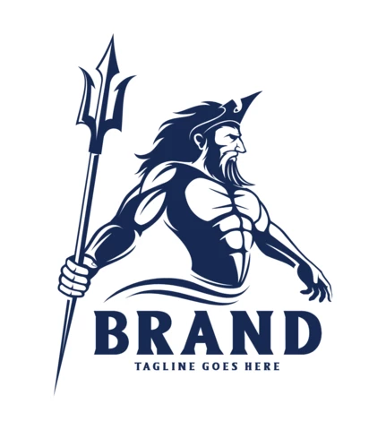 Poseidon Logo Design Template
