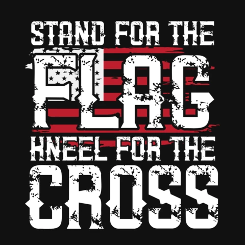 Stand For The Flag Usa T-Shirt Design Template