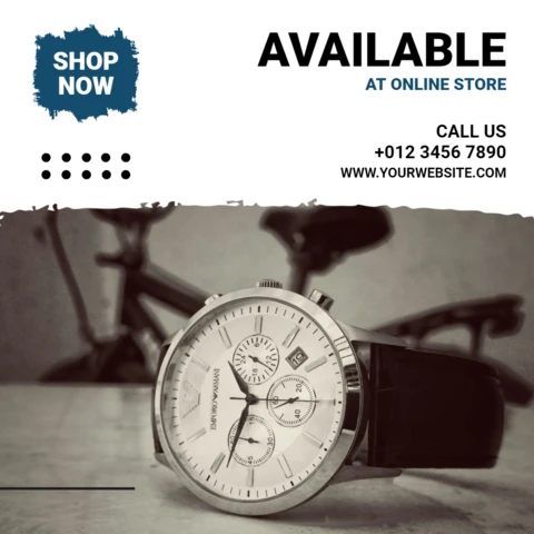 Classic Watch Sale Instagram Post Design Template