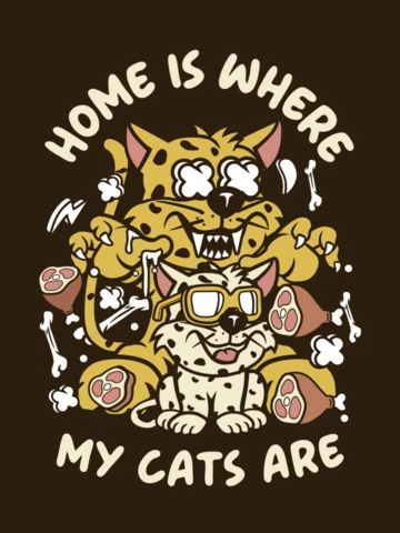Modèle de conception de t-shirt de dessin animé de citation d'amant de chat