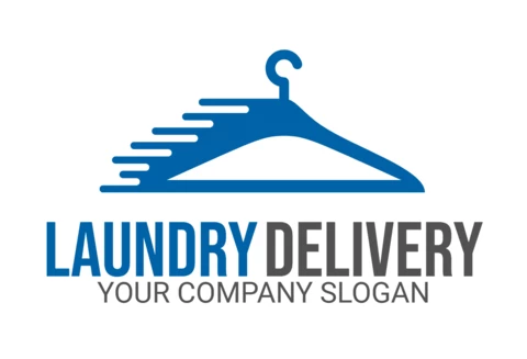 Laundry Delivery Logo Design Template