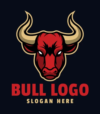 Buffalo Mascot Logo Design Template