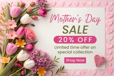 Floral Mother’s Day Sale Template – Elegant Design for Special Offers